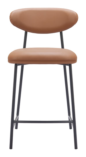 Rorun Counter Stool - Set of 2 Brown 110337 Zuo Modern