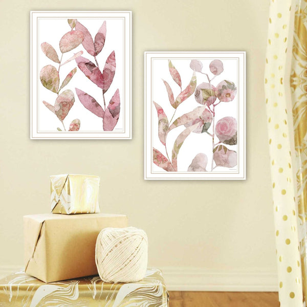 English Elm Trendy Decor 4u Meadow Flora Two Panel Botanical Framed Art Set for Gallery Walls B067P254074