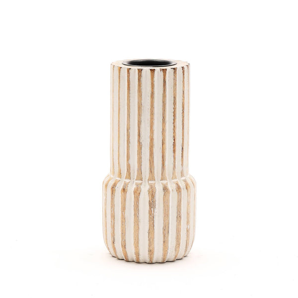 English Elm Decorative Wooden Centerpiece Candle Holder - Elegant Walnut Design For Cozy Ambiance & Style B346P336812