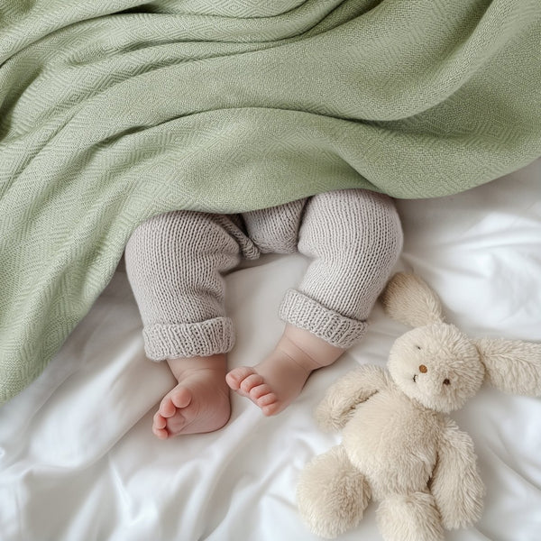 JLA Home Madison Park - Rayon Diamond Jacquard Bamboo Cotton Blanket — Silky, Breathable Throw with Lasting Softness & Gift Boxed Sage Green AM51-0528