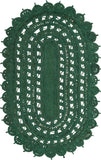 Unique Loom Braided Jute Punita Hand Braided Novelty Rug Hunter Green,  5' 1" x 8' 0"