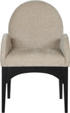 Waldorf Beige Chenille Fabric Dining Chair 378Beige-AC Meridian Furniture