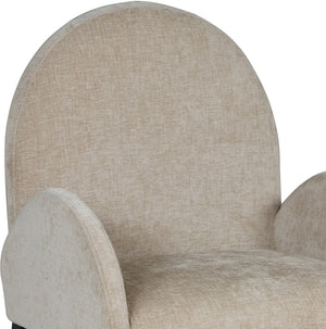 Waldorf Beige Chenille Fabric Dining Chair 378Beige-AC Meridian Furniture