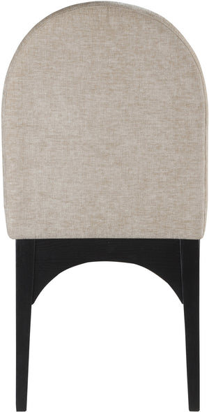 Waldorf Beige Chenille Fabric Dining Chair 378Beige-SC Meridian Furniture