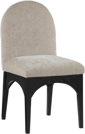 Waldorf Beige Chenille Fabric Dining Chair 378Beige-SC Meridian Furniture