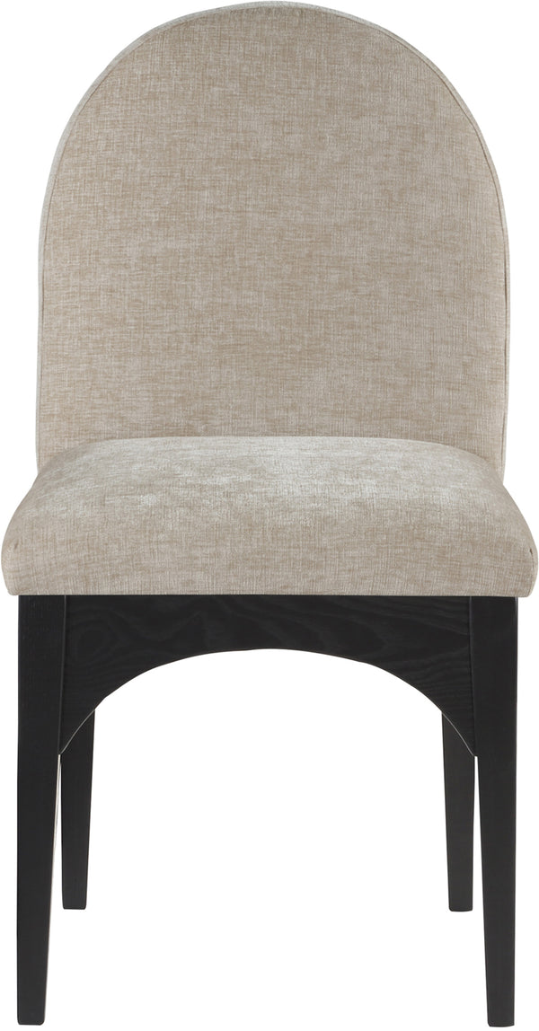 Waldorf Beige Chenille Fabric Dining Chair 378Beige-SC Meridian Furniture