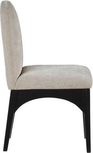 Waldorf Beige Chenille Fabric Dining Chair 378Beige-SC Meridian Furniture