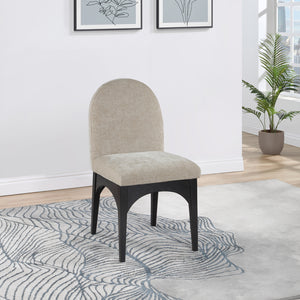 Waldorf Beige Chenille Fabric Dining Chair 378Beige-SC Meridian Furniture