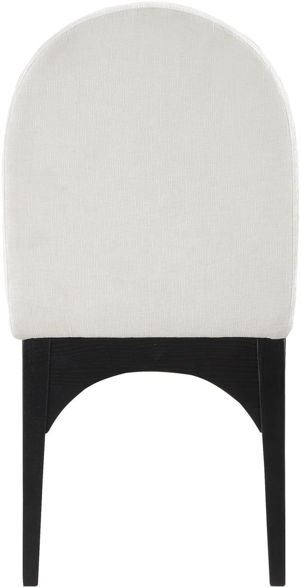 Waldorf Cream Chenille Fabric Dining Chair 378Cream-SC Meridian Furniture