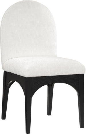 Waldorf Cream Chenille Fabric Dining Chair 378Cream-SC Meridian Furniture
