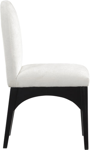 Waldorf Cream Chenille Fabric Dining Chair 378Cream-SC Meridian Furniture