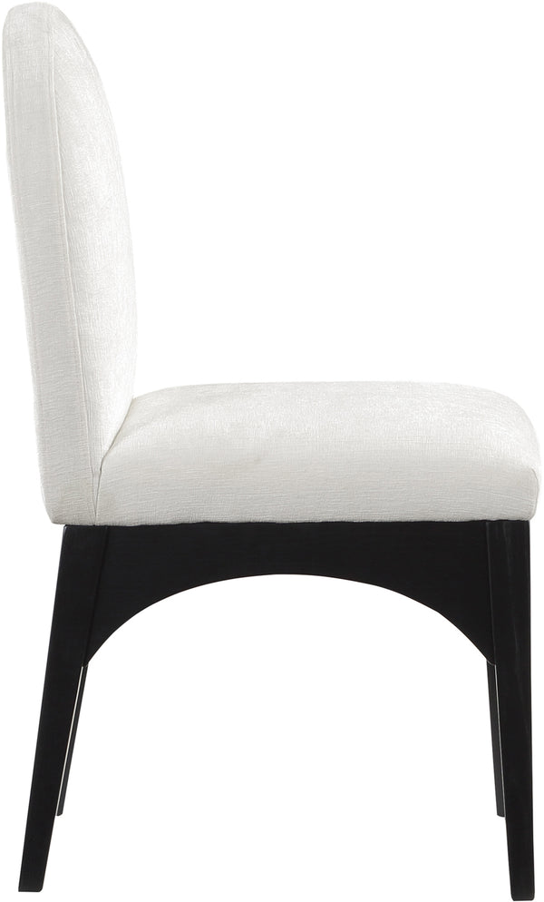 Waldorf Cream Chenille Fabric Dining Chair 378Cream-SC Meridian Furniture