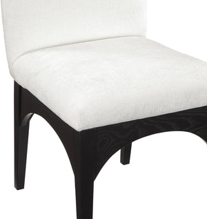 Waldorf Cream Chenille Fabric Dining Chair 378Cream-SC Meridian Furniture