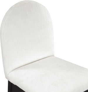 Waldorf Cream Chenille Fabric Dining Chair 378Cream-SC Meridian Furniture