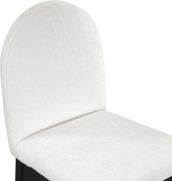 Waldorf Cream Chenille Fabric Dining Chair 378Cream-SC Meridian Furniture