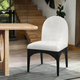Waldorf Cream Chenille Fabric Dining Chair 378Cream-SC Meridian Furniture