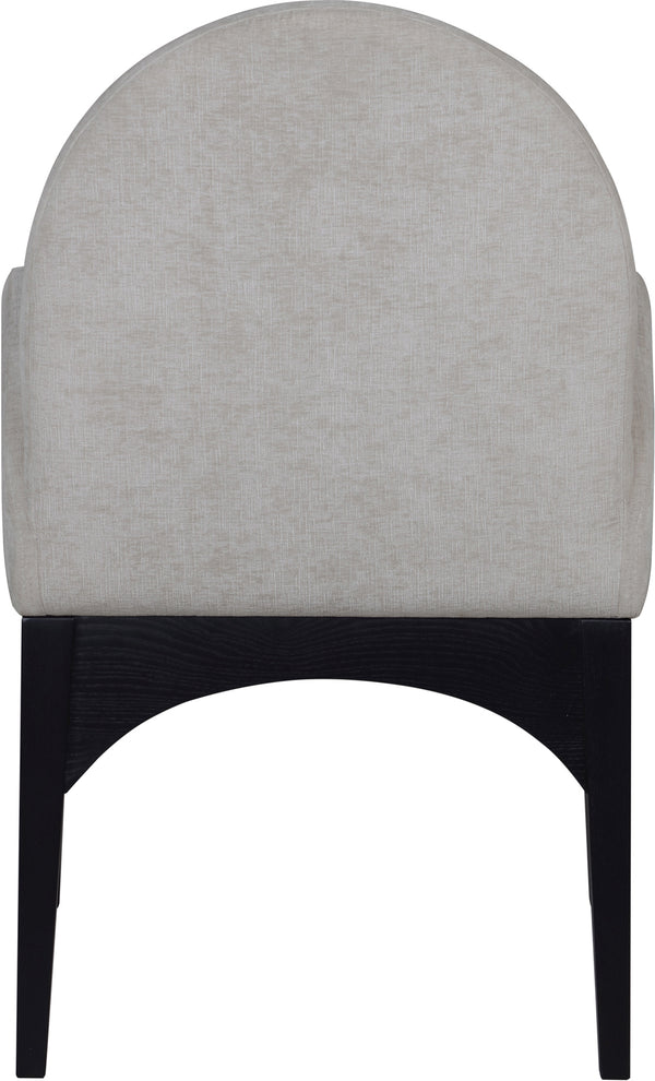 Waldorf Grey Chenille Fabric Dining Chair 378Grey-AC Meridian Furniture