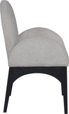 Waldorf Grey Chenille Fabric Dining Chair 378Grey-AC Meridian Furniture