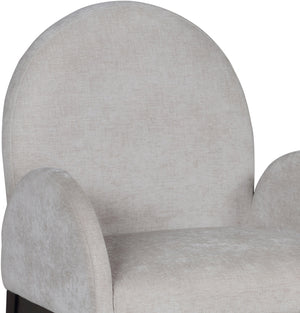 Waldorf Grey Chenille Fabric Dining Chair 378Grey-AC Meridian Furniture