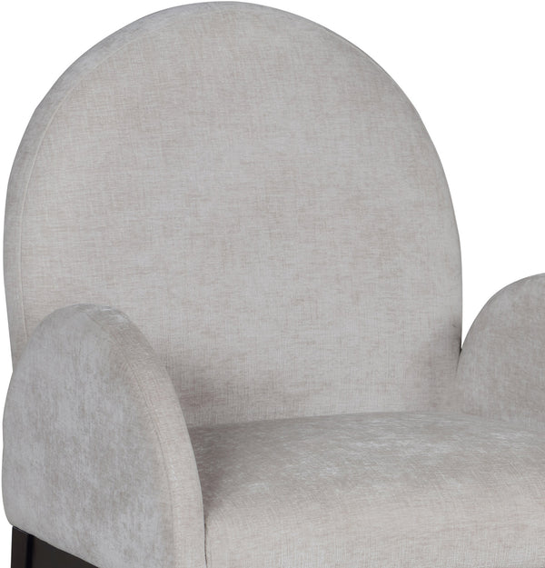 Waldorf Grey Chenille Fabric Dining Chair 378Grey-AC Meridian Furniture