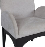 Waldorf Grey Chenille Fabric Dining Chair 378Grey-AC Meridian Furniture