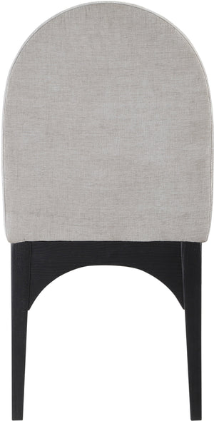 Waldorf Grey Chenille Fabric Dining Chair 378Grey-SC Meridian Furniture