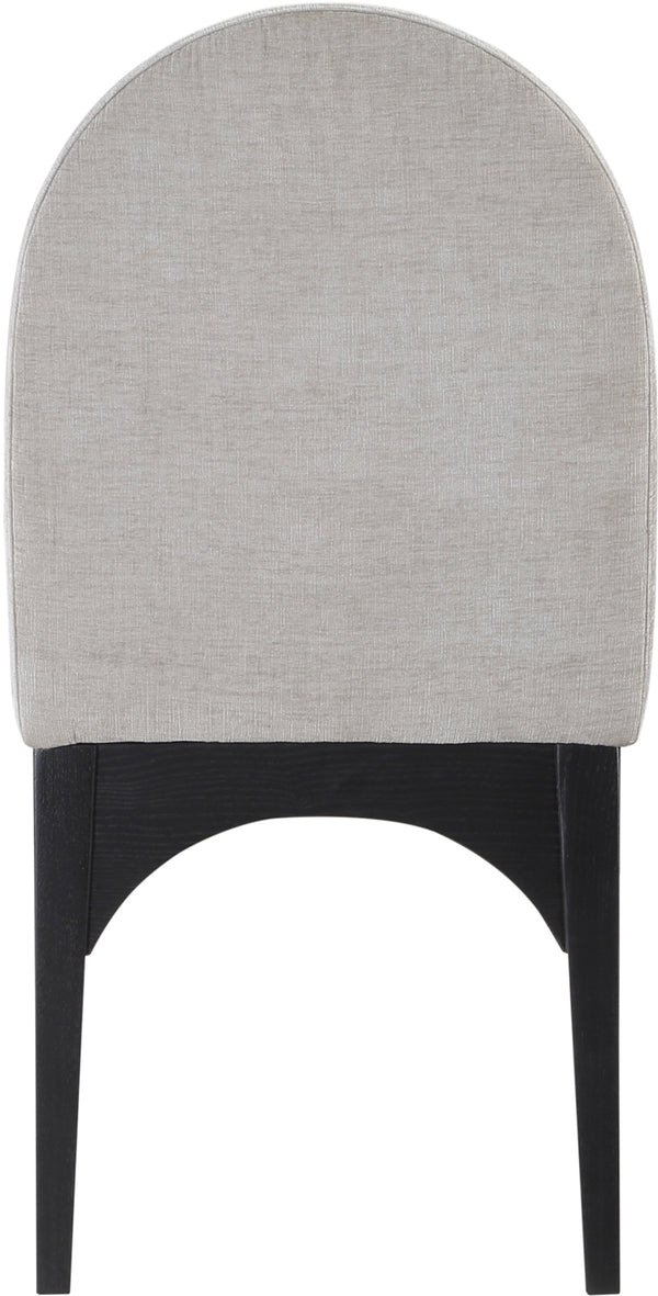 Waldorf Grey Chenille Fabric Dining Chair 378Grey-SC Meridian Furniture