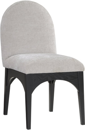 Waldorf Grey Chenille Fabric Dining Chair 378Grey-SC Meridian Furniture