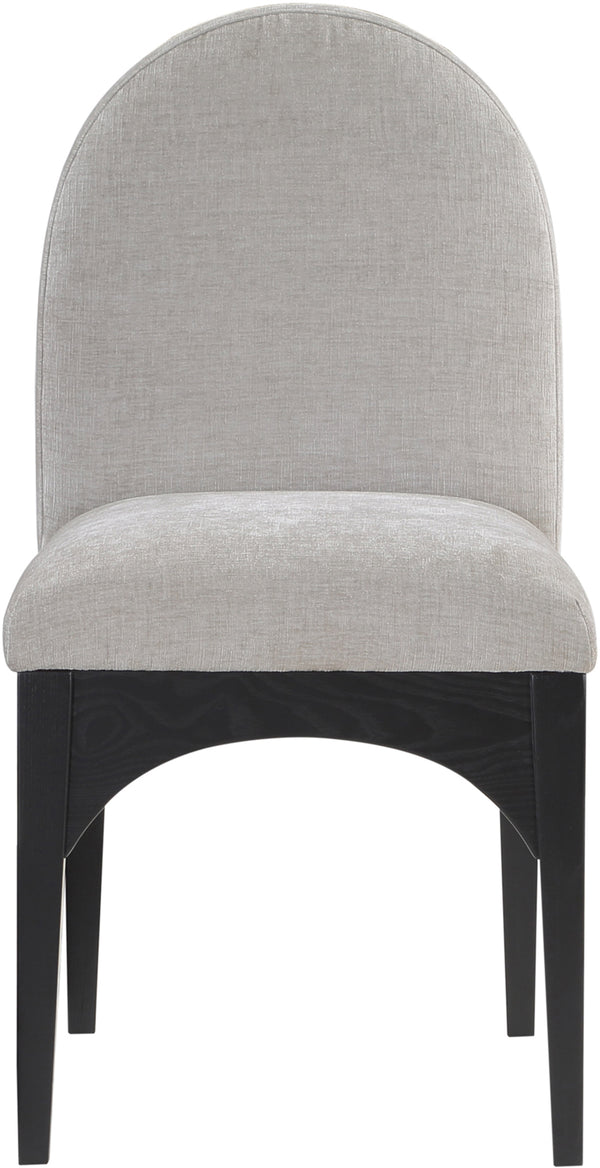 Waldorf Grey Chenille Fabric Dining Chair 378Grey-SC Meridian Furniture