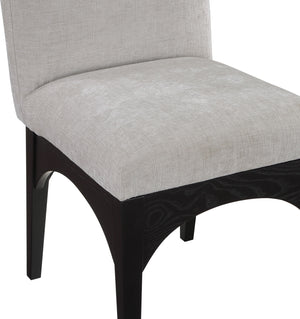 Waldorf Grey Chenille Fabric Dining Chair 378Grey-SC Meridian Furniture
