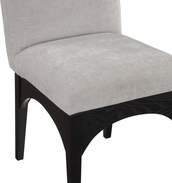 Waldorf Grey Chenille Fabric Dining Chair 378Grey-SC Meridian Furniture