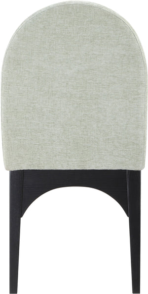 Waldorf Mint Chenille Fabric Dining Chair 378Mint-SC Meridian Furniture