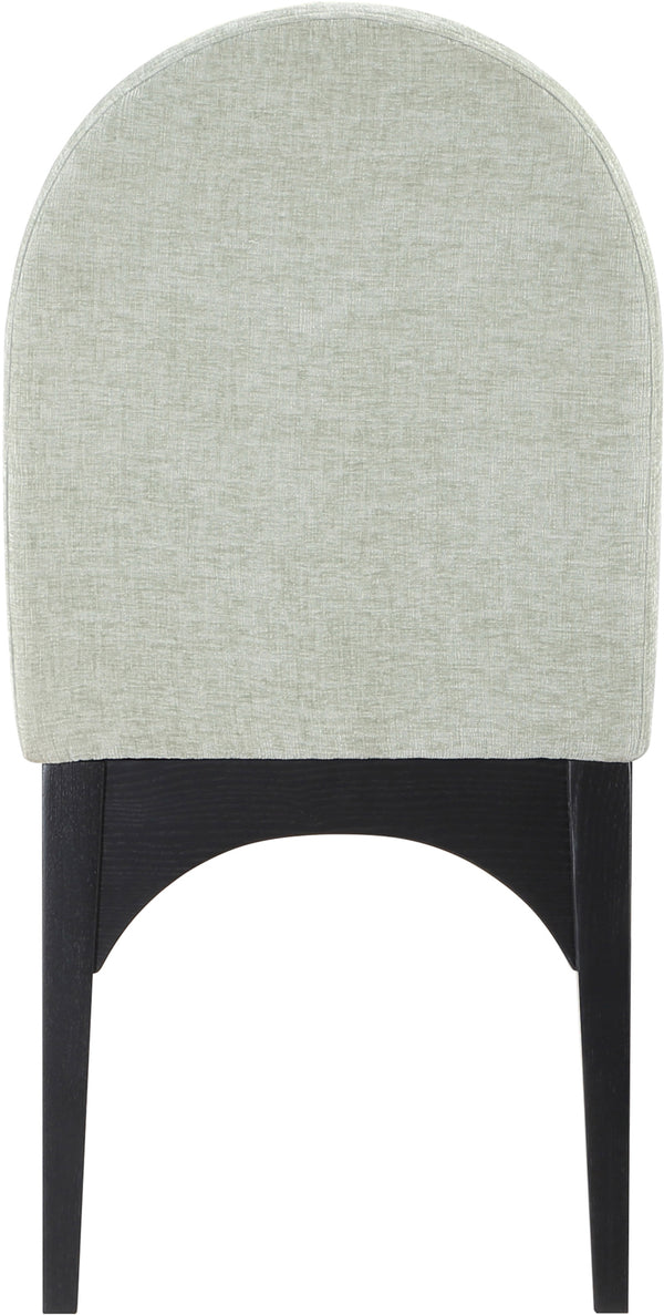 Waldorf Mint Chenille Fabric Dining Chair 378Mint-SC Meridian Furniture