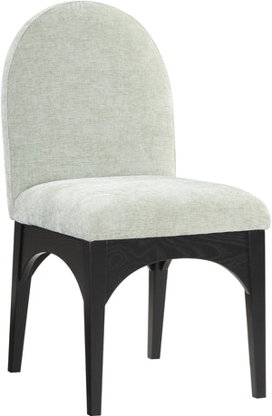 Waldorf Mint Chenille Fabric Dining Chair 378Mint-SC Meridian Furniture