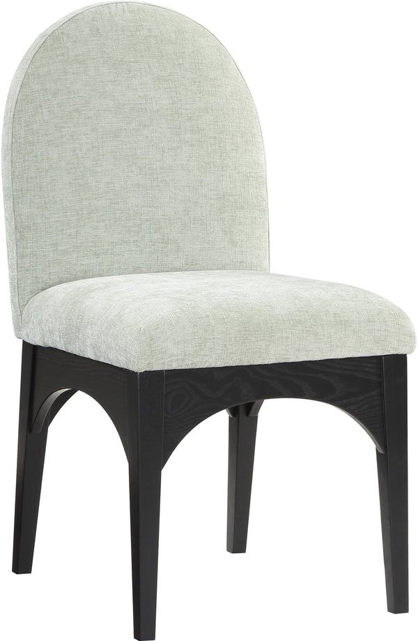 Waldorf Mint Chenille Fabric Dining Chair 378Mint-SC Meridian Furniture