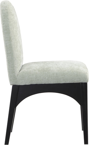 Waldorf Mint Chenille Fabric Dining Chair 378Mint-SC Meridian Furniture