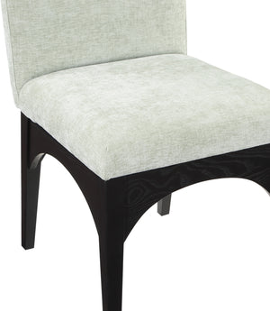 Waldorf Mint Chenille Fabric Dining Chair 378Mint-SC Meridian Furniture