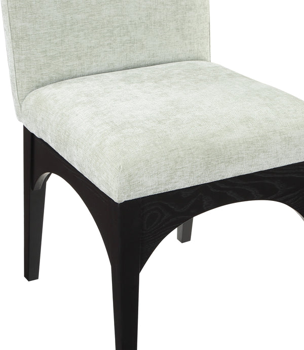 Waldorf Mint Chenille Fabric Dining Chair 378Mint-SC Meridian Furniture