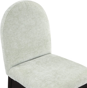 Waldorf Mint Chenille Fabric Dining Chair 378Mint-SC Meridian Furniture