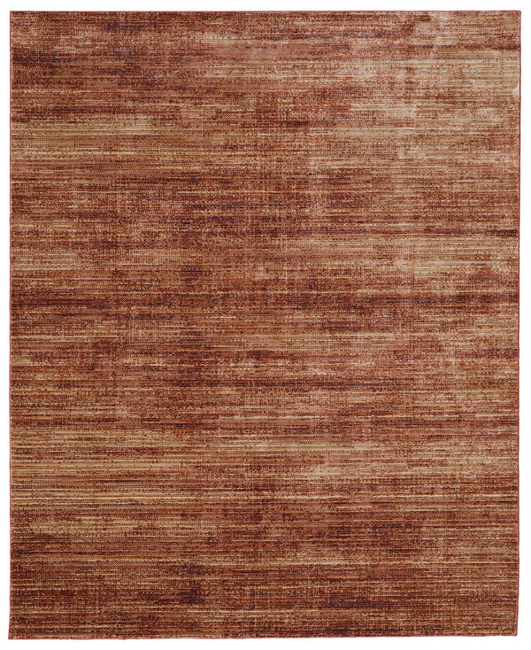 Feizy Rugs Deja Modern Low-pile Rug - Turkish Crafted With Polyester For Stylish Comfort In Any Room Decor Brown,Red,Tan Polypropylene,Polyester Dja39pjfter000e70