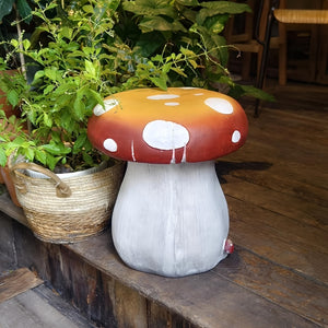 English Elm 14" Pineapple Resin Stool Sculpted Tropical Accent for Patio Balcony or Living Room W5709P460838