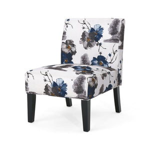 English Elm Christopher Knight Home® - Accent Chair - Mid-Century Modern Comfort, Blue Upholstery, Durable Rubberwood Frame, Stylish Design N771P218158Z