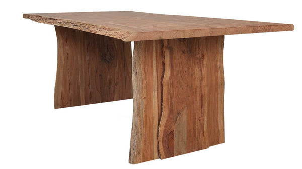 Homeroots 71" Brown Rectangular Solid Wood Dining Table   379798