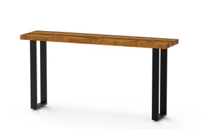 Homeroots Modern Rustic Real Wood Console Or Sofa Table   379801