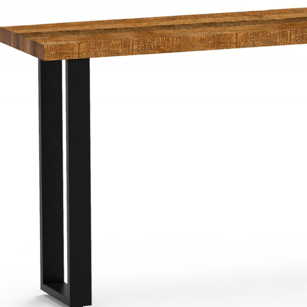Homeroots Modern Rustic Real Wood Console Or Sofa Table   379801