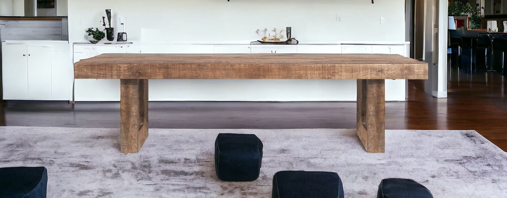 Homeroots Solid Mango Wood Dining Bench  Solid Wood 379813