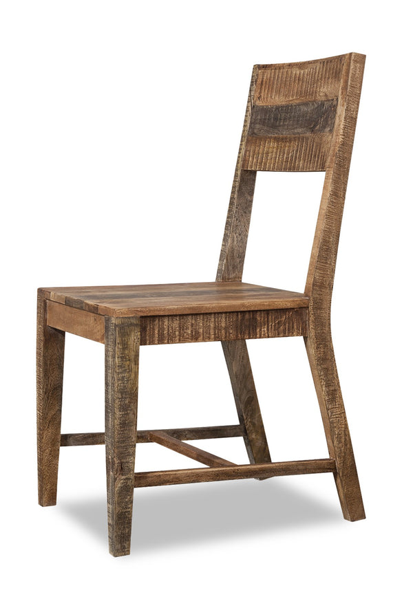 Homeroots Set Of 2 Solid Mango Wood Dining Chairs  Wood 379814
