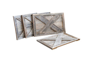 HomeRoots 19" Natural Weathered Gray Christmas Tree Collar - Rustic Reclaimed Wood for Chic Holiday Décor 379880