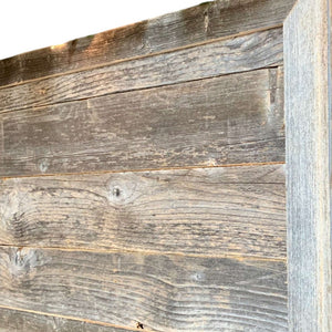 Homeroots 28" Natural Weathered Gray Plank Christmas Tree Collar  Manufactured Wood 379881