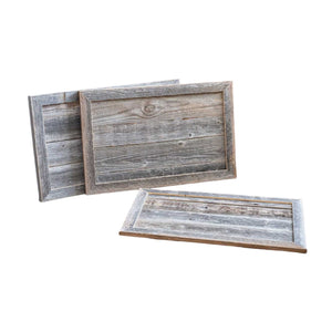 Homeroots 28" Natural Weathered Gray Plank Christmas Tree Collar  Manufactured Wood 379881